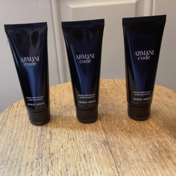 3 New Giorgio Armani Code After Shave Balm lot 2.5 ounce each - Picture 1 of 3
